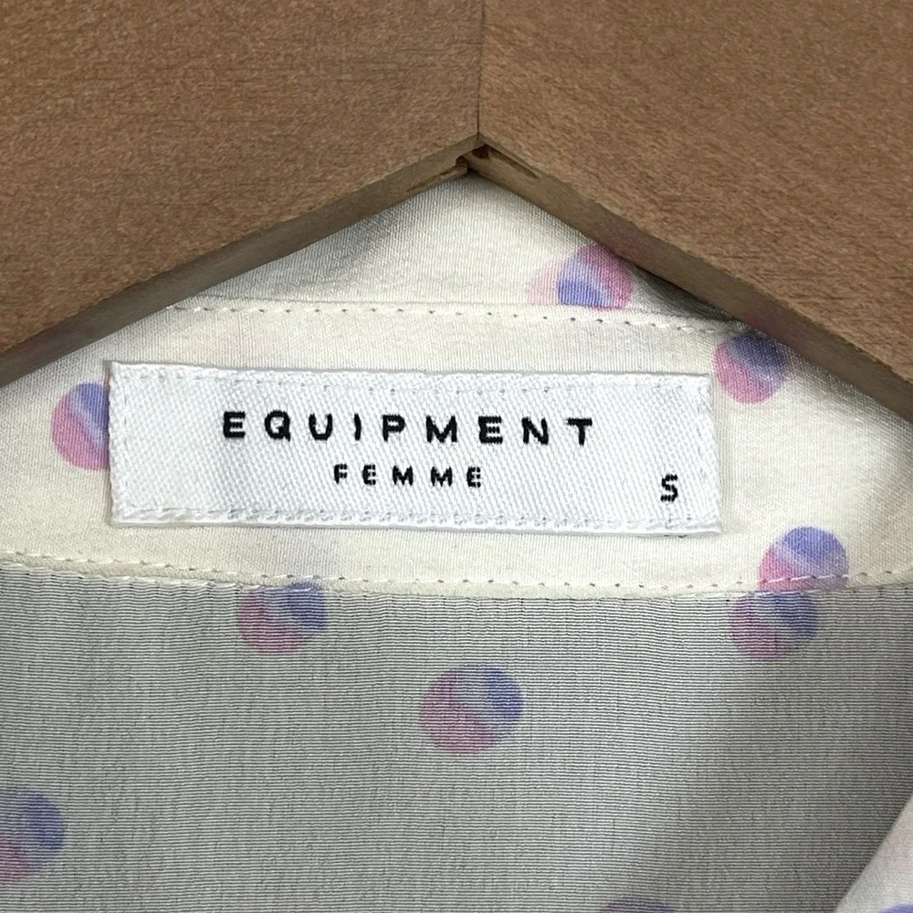 Equipment Femme Womens Sleeveless Button Down Shirt S Preppy Minimalist Breezy